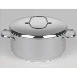Riess Kasserolle Cristall mit Deckel Ø18cm 2 Liter Edelstahl