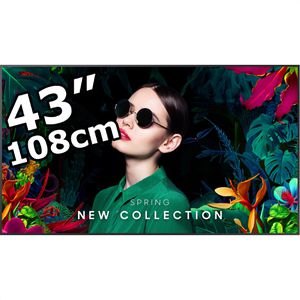 Samsung Digital-Signage QM43C, 42,5 Zoll, 4K UHD 3840 x 2160, 500 cd/m², 24/7 Betriebszeit