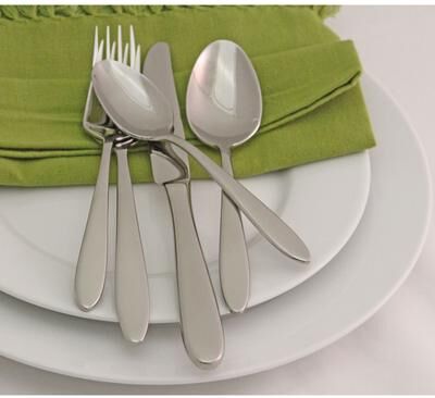 Oneida Mooncrest 45 Piece Everyday Flatware Set, Service For 8