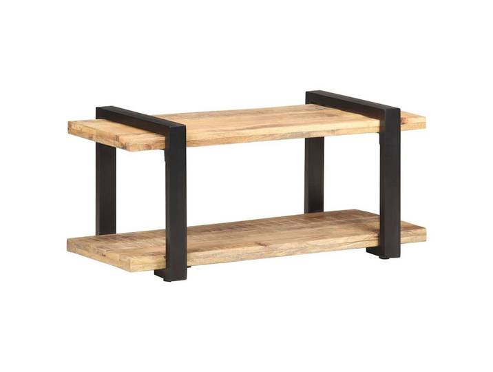 vidaXL TV-Board vidaXL TV-Schrank 90x40x40 cm Raues Mangoholz