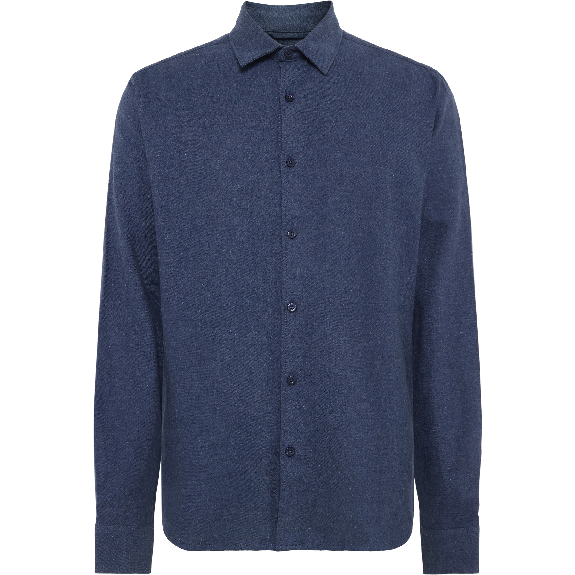 KnowledgeCotton Apparel Dune Regular Flannel Herren Hemden blau Größe S Lifestyle Hautfreundlich
