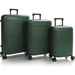 Heys Zen 4 Rollen Kofferset 3-teilig mit Dehnfalte, Koffer, Grün