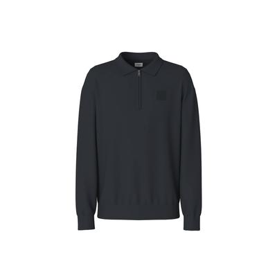 Sweater JOOP JEANS "Strickpullover JJJ-Davon", Herren, Gr. L, blau (dunkelblau), Obermaterial: 70% Baumwolle CO. 30% Polyester PES., Sweatshirts Sweater