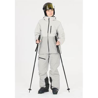Skihose WHISTLER "Rossburg", Damen, Gr. 46, EURO-Größen, grau, 100% Polyester, mehrfarbig, lang, Hosen Skihose, mit BionicFinish