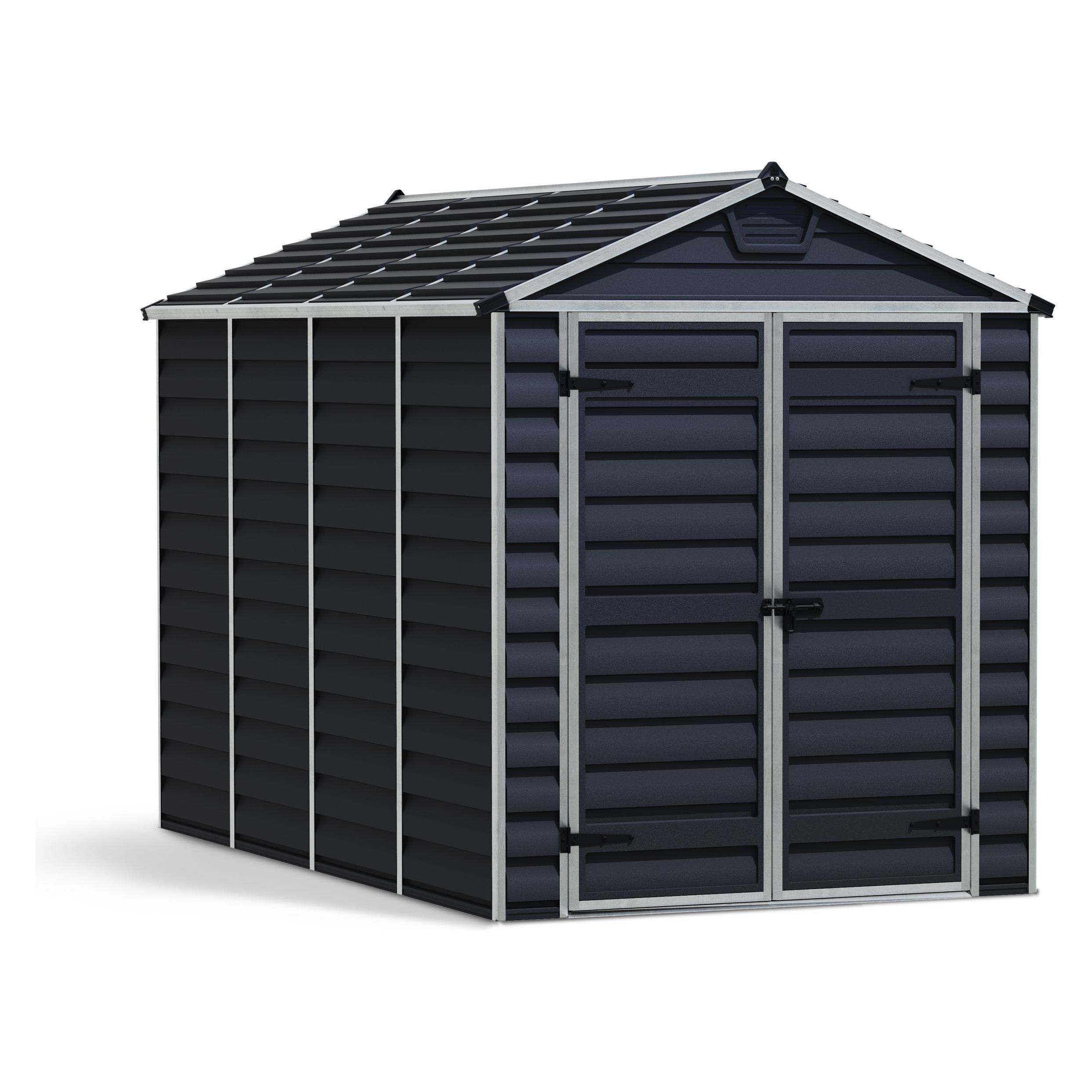 Palram Gerätehaus Skylight 185,4x303,6cm Midnight Grau (69204671)