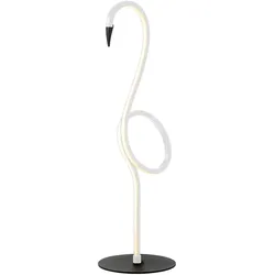 Elstead Lighting, Tischlampe, Elstead Flamingo LED Tischleuchte Weiss6W warmweiss FLAMINGO-TL-WHT (420 lm)