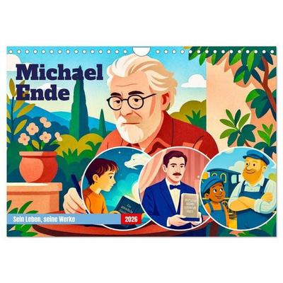 Michael Ende (Wandkalender 2026 DIN A4 quer), CALVENDO Monatskalender