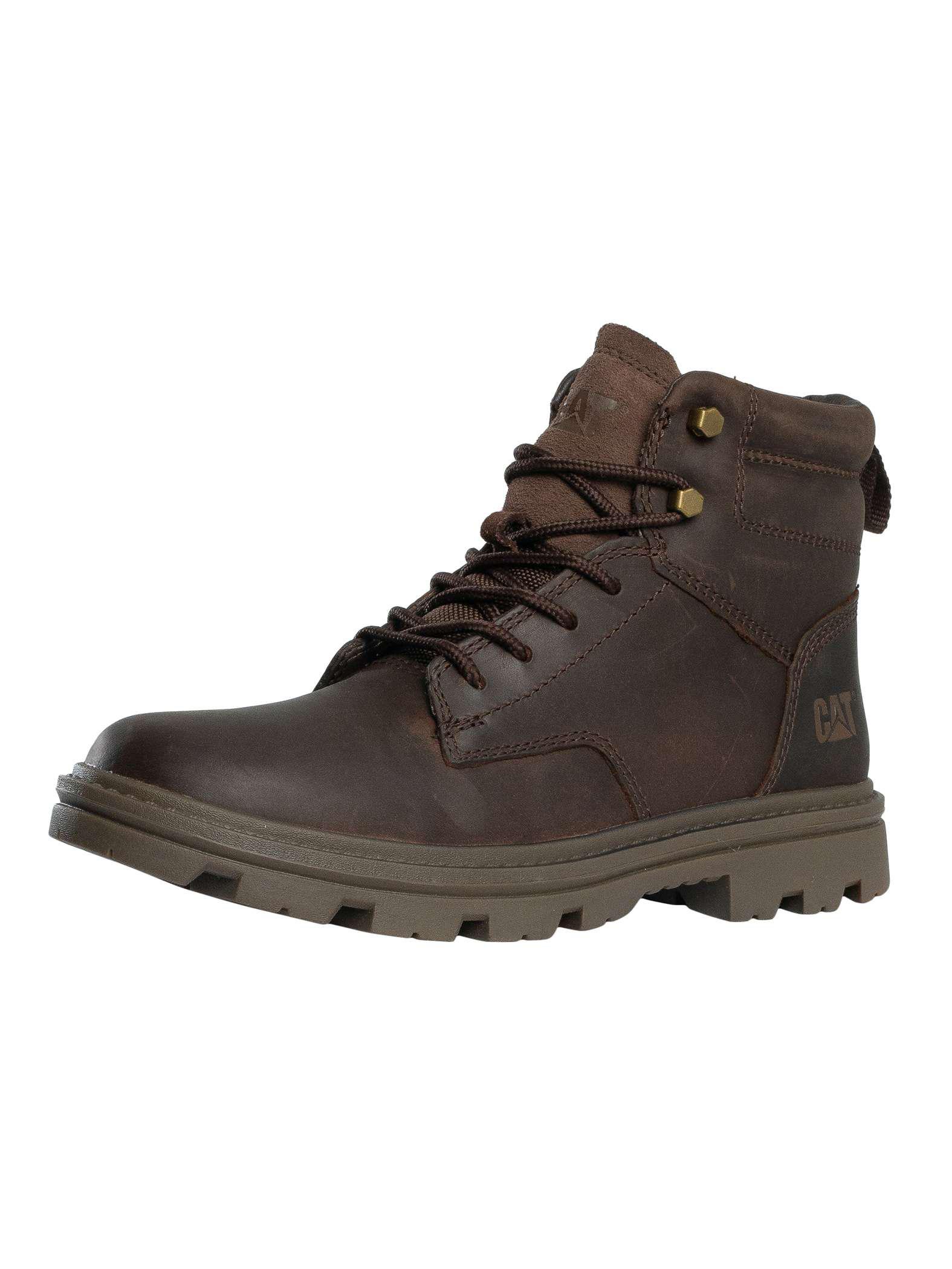 Caterpillar Practitioner Mid Leather Boots, Braun