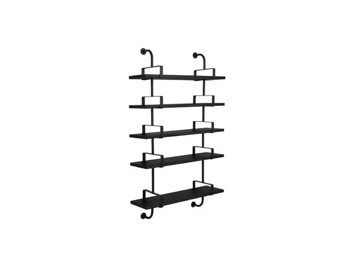 GUBI Étagère murale Demon 5 niveaux black stained ash, 95 cm