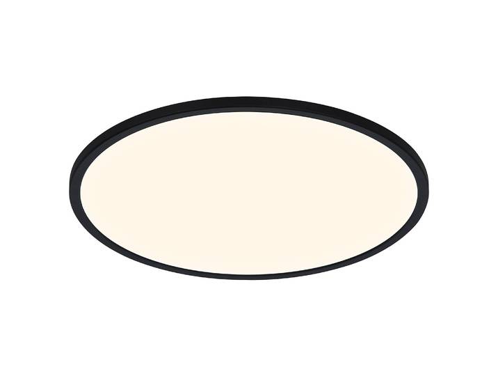 Plafonnier LED Oja Smart Ø 60cm Noir/Noir Polyester PVC LED non-remplaçables Module LED