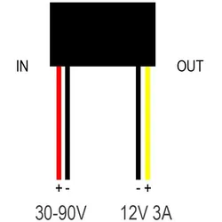 DC-Wandler 30-90V auf 12V 3A [Fulree]