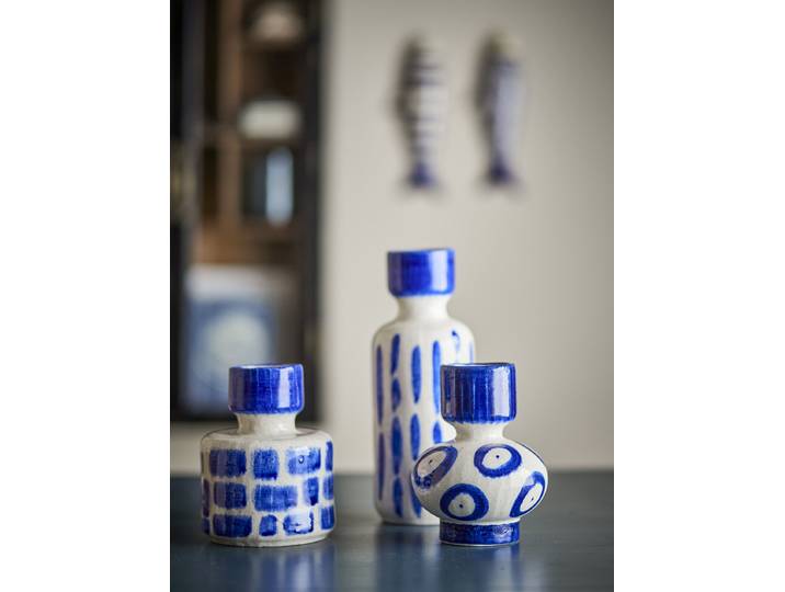 Vase Romane 3-teilig Ø 12cm Blau