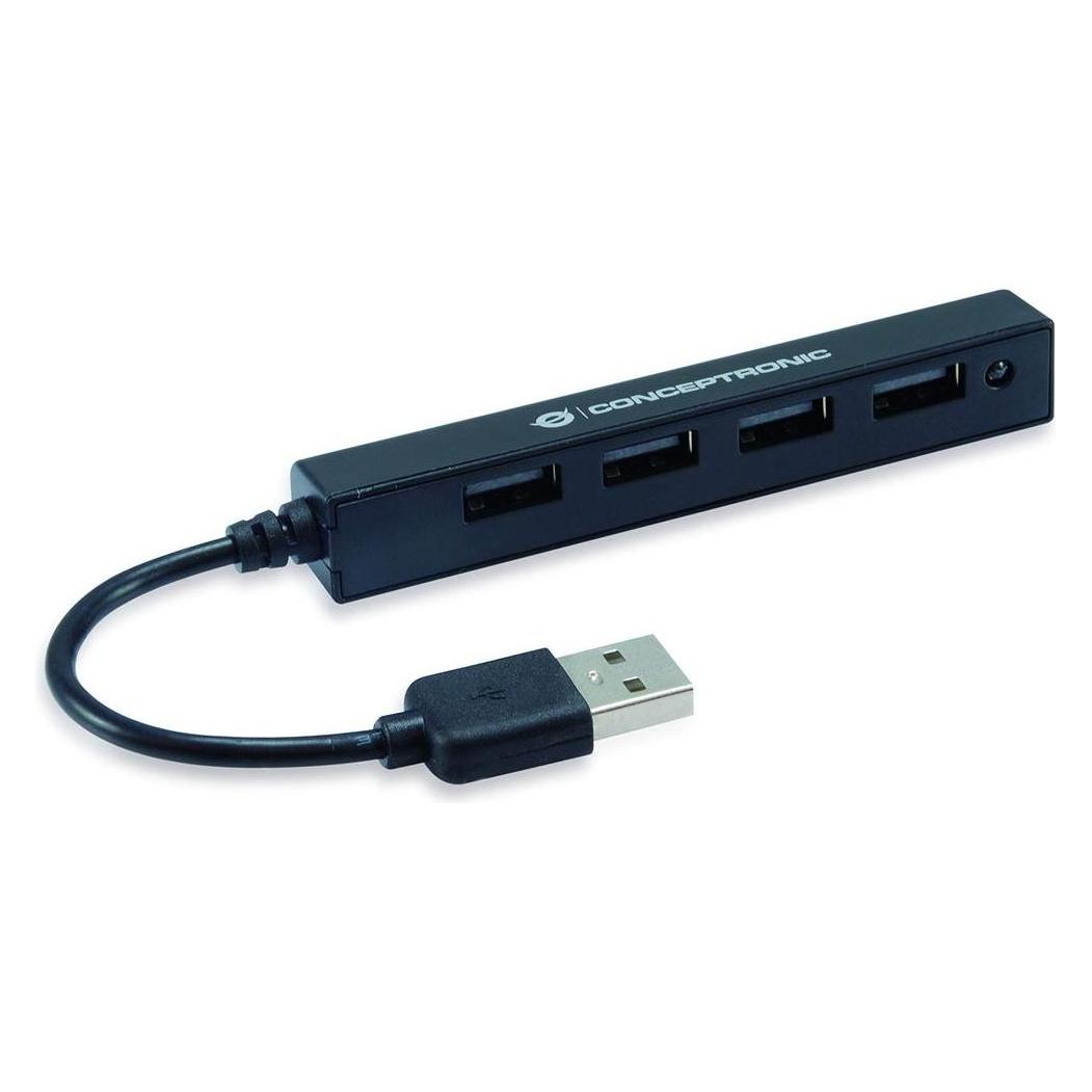 Conceptronic HUBBIES05B (USB-A, 4 Ports) (HUBBIES05B)