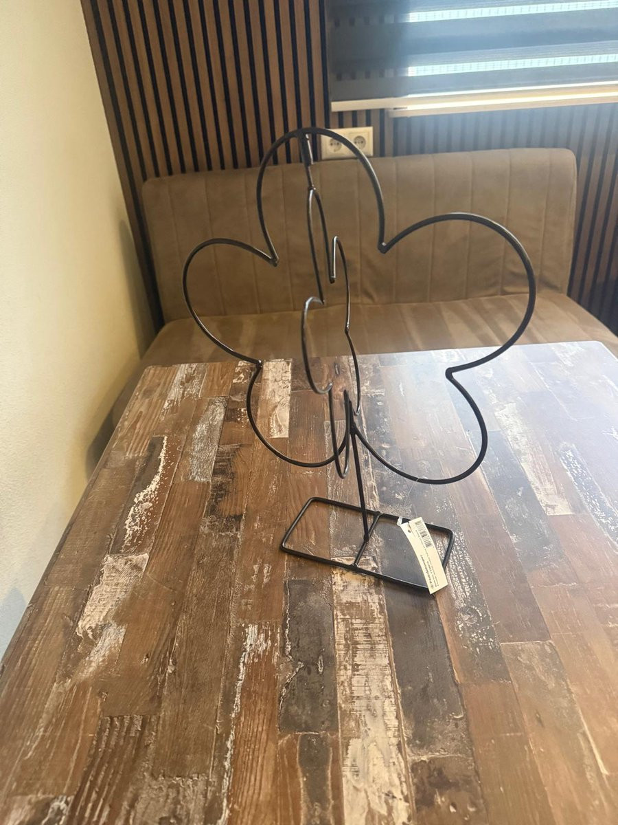 Paardekooper Metalen Dubbele Decoratie Bloem Op Standaard voor op Tafel
