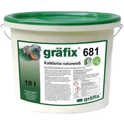 gräfix 681 Kalkfarbe naturweiß, ohne titandioxid - 5 l Eimer