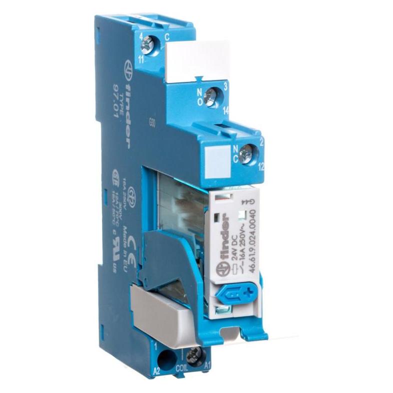 Finder Schnittstellenrelais 4C-Serie 16A 24V DC (4C.01.9.024.0050SPA) (4C.01.9.024.0050SPA)