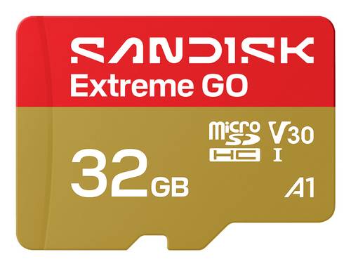 SanDisk Extreme GO microSDHC-Karte 32GB UHS-I U3 Temperaturbeständig