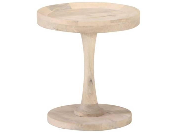 TEKGHUT Beistelltisch Ø40x45 cm aus Mango Massivholz Handgefertigt, Unikat, Vintage-Stil, robuste Platte, vielseitig nutzbar