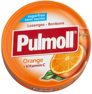 Pulmoll Bonbons Sugar Free Orange Vitamin C 45 gr