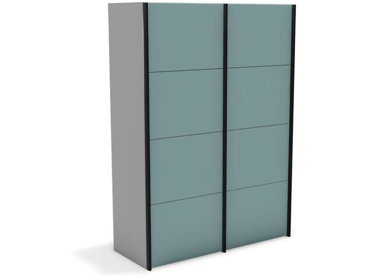 Kleiderschrank Window lichtgrau Holzwerkstoff B 148 cm - Möbel Konfigurator: Traummöbel individuell zusammenstellen