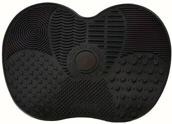 Uplifted Finds Silicone Makeup Brush Cleaning Scrub Pad black