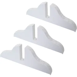 Standfuß für Paravent, Ständer Paraventhalter, weiß ~ 3er Set