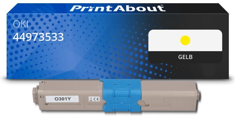 PrintAbout Toner kompatibel mit OKI 44973533 - Gelb