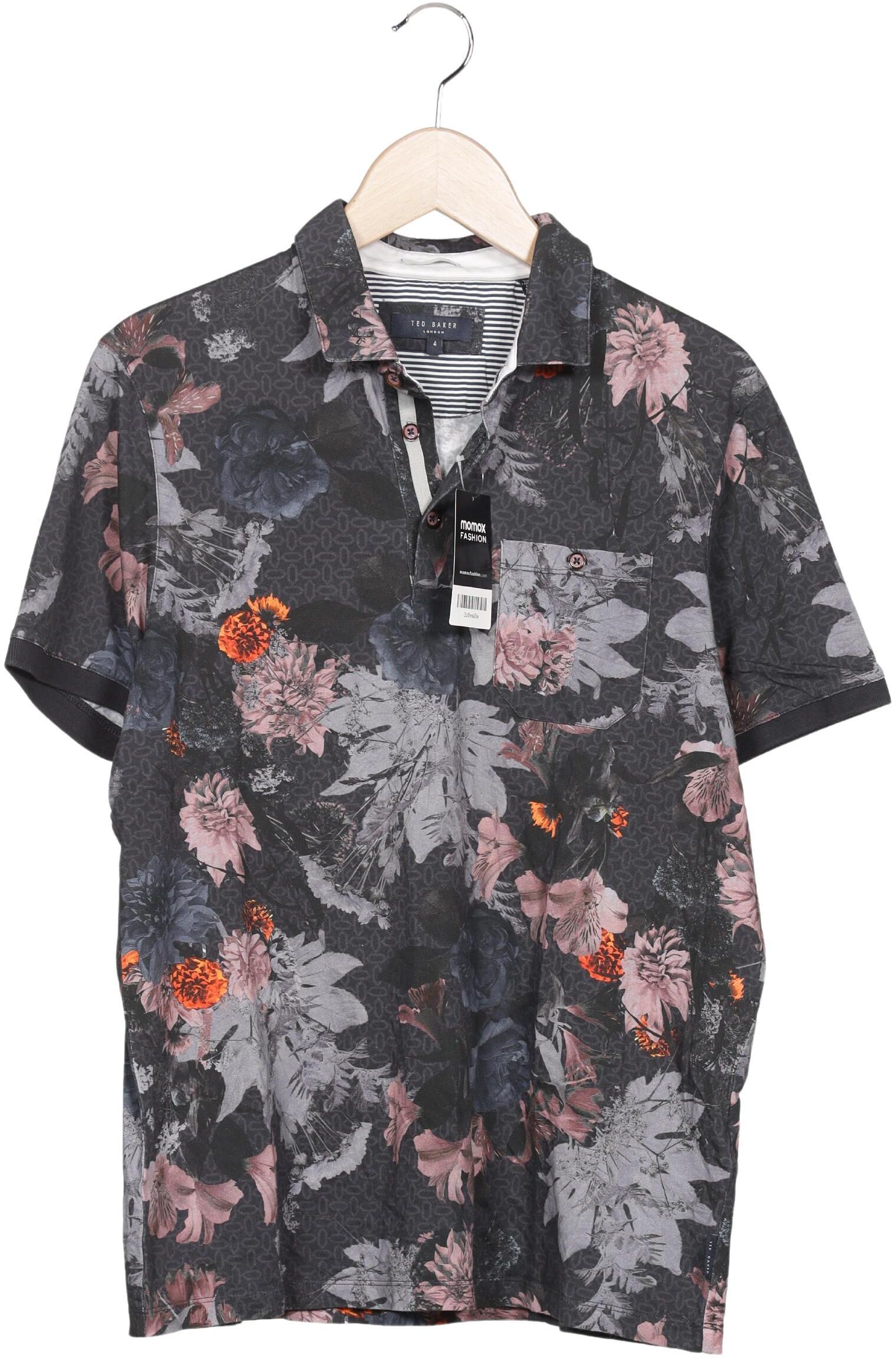 TED Baker Herren Poloshirt, Mehrfarbig, Gr. L (Ted Baker 4), Baumwolle - Second Hand