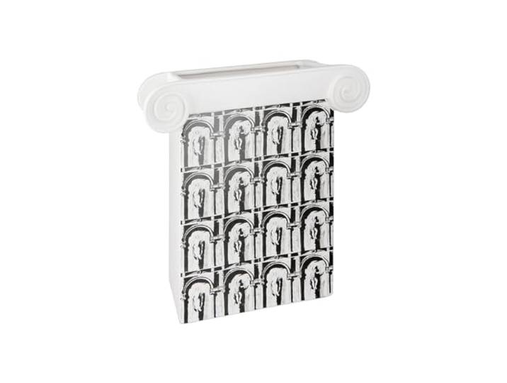 GILDE Decoratieve vaas wit - decoratieve vaas bloemenvaas van keramiek - decoratie woonkamer geschenk hoogte 32,5 cm