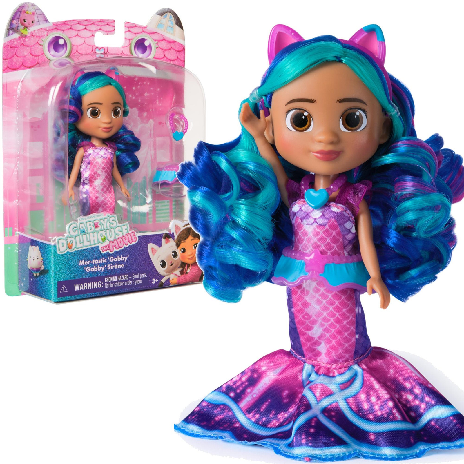 Spin Master Gabby Pop Mer-tastic Gabi Film Kattenhuis met Accessoire set