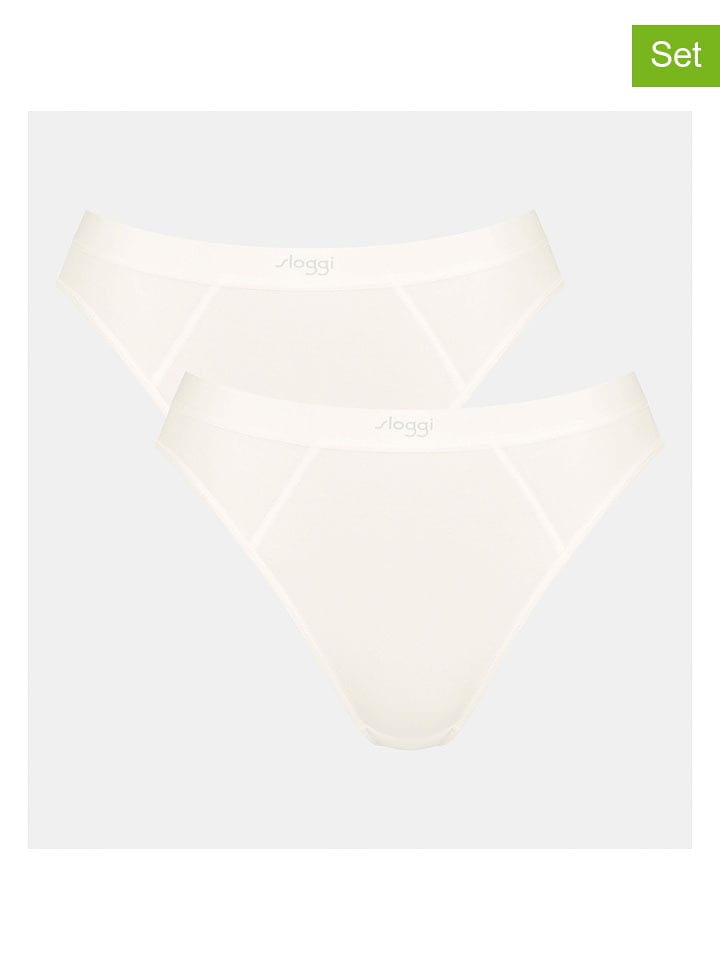 Sloggi 2er-Set: Slips "Ever Ease" in Creme - XXL