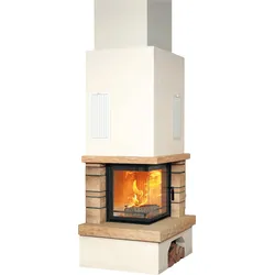 Natursteinkamin 4/3.3 5 kW - Sandstein - Radiante 500/57K-E