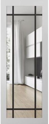 SARTODOORS Lucia 2266 White Wood Door Slab with Clear Glass