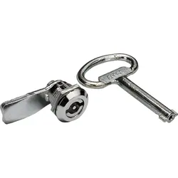 Hager D863V Schließung, univers, Dorn 3 mm, Doppelbart, mit Metallvorreiber, mit Schlüssel