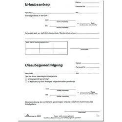 Roth, Formular, Formularbuch Urlaubsantrag