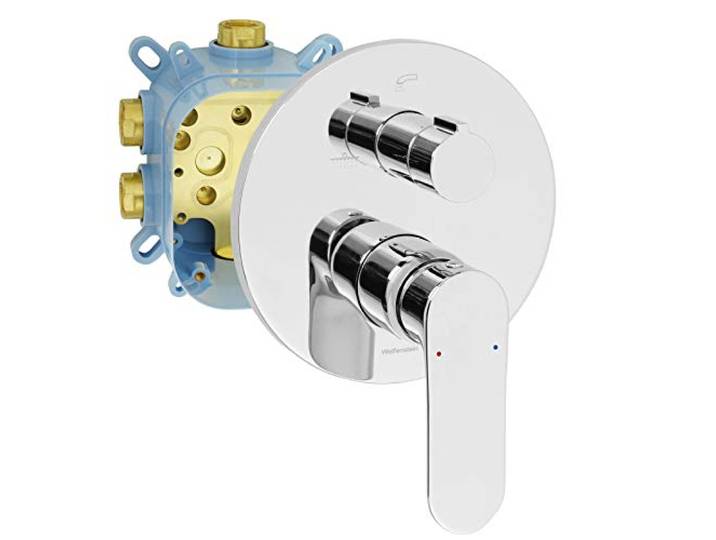 Welfenstein 3-Wege Unterputz Armatur EB-03WZ mit Montagebox - verschiedene Mischhebel verfügbar