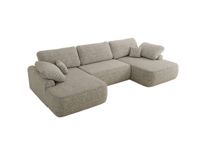 WOHNLANDSCHAFT CUBO U Beige Struktur