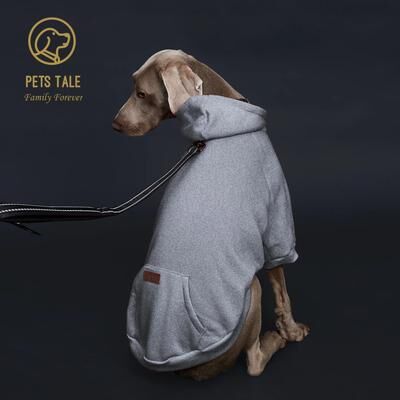 Inspire Essentials CozyPup Dog Hoodie With Pocket gray xl