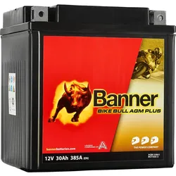 12V 30Ah 385A Banner Bike Bull AGM Plus 53001 Motorradbatterie BGTX30-3 / GTX30-3