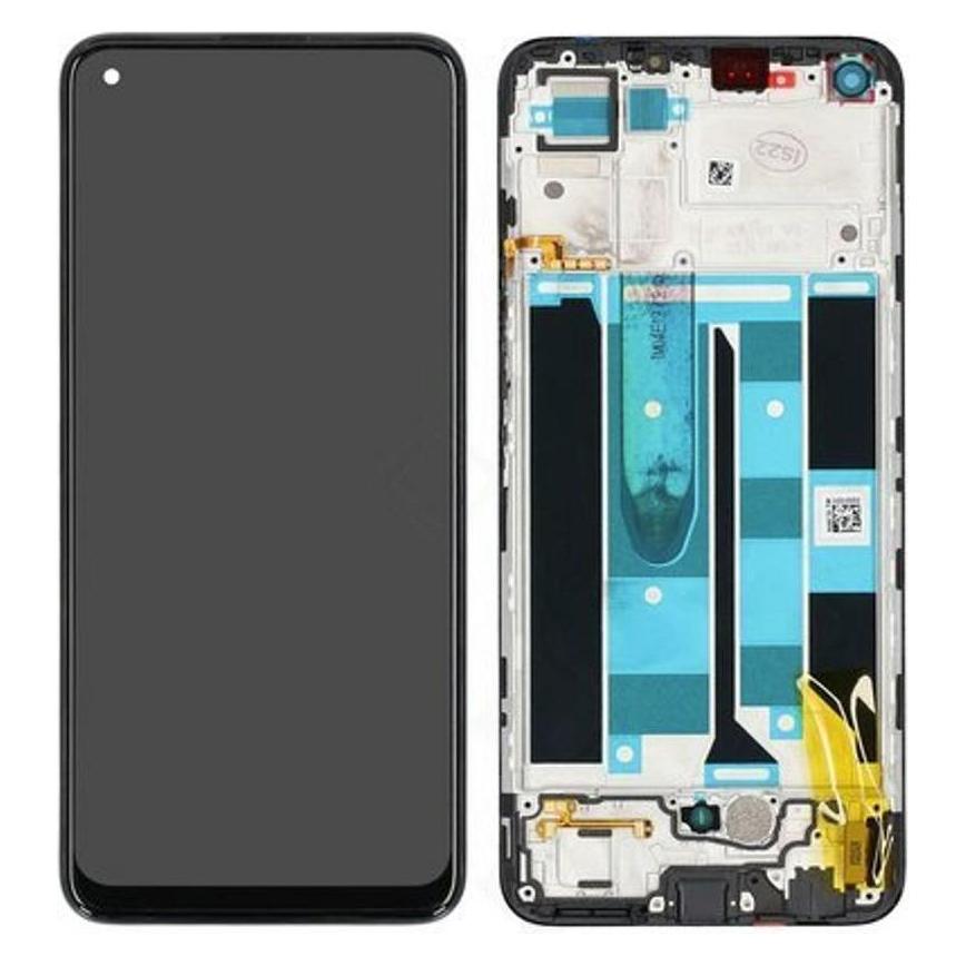realme LCD + Touch + Frame für RMX3085 8 - cyber black (4906919)