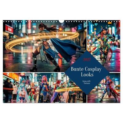 Bunte Cosplay Looks (Wandkalender 2027 DIN A3 quer), CALVENDO Monatskalender