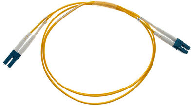 pro snake LWL cable OS2 1m LC Duplex Gelb