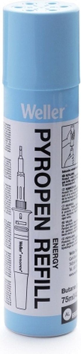 Weller T0051616099 Butaangas Navulling Gassoldeerbout 75ml Blauw