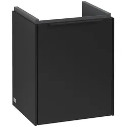 Villeroy & Boch Subway 3.0 Waschbeckenunterschrank, eine Tür Anschlag rechts, 351x429x309mm, C58401VL, Farbe: Front/Korpus: Volcano Black, Griff: Volcano Black