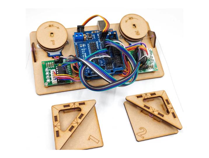 Robot de dessin mural avec traceur de câbles pour kit DIY Arduino, graphique polar avec moteur pour robot programmable UNO, kit de démarrage