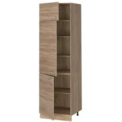 Vicco, Regal, Vorratsschrank R-Line, Sonoma/Goldkraft Eiche, 60 cm (57.20 x 60 x 206.80 cm)