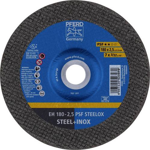 PFERD TOOLS EH 180-2,5 PSF STEELOX 61726326 Trennscheibe gekröpft 180mm 25 St. Edelstahl, Stahl