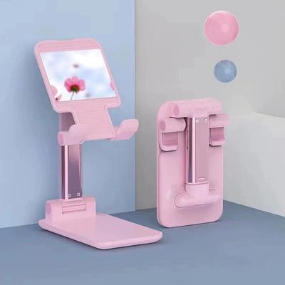 Adjustable Desktop Phone Holder Stand Height & Angle Adjustable Phone Stand For Hands Free Calls, Study, And Streaming pink