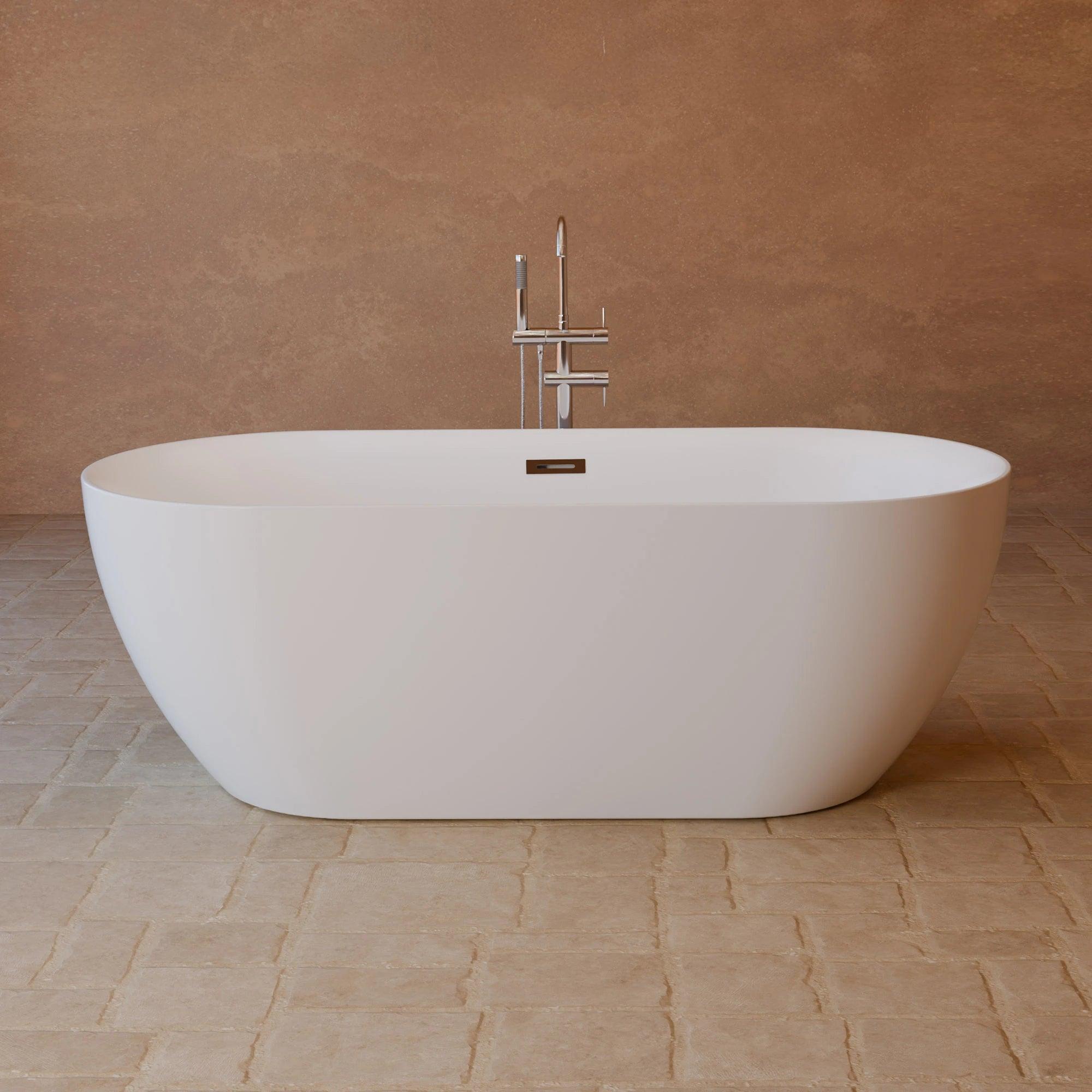 Freistehende Badewanne Komodo 170 weiß 170 x80 x58 cm