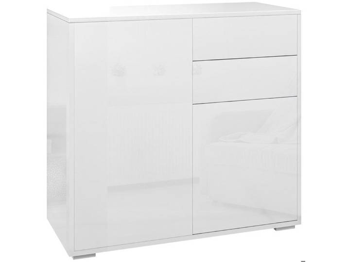 HOMCOM - Commode - Panneaux de particules - 79x36x74cm - Blanc